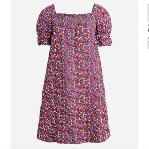 J. Crew Afternoon linen dress in berry floral, sz S